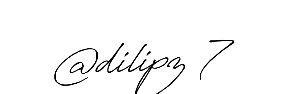Design your own signature with our free online signature maker. With this signature software, you can create a handwritten (Antro_Vectra_Bolder) signature for name @dilipz 7. @dilipz 7 signature style 7 images and pictures png