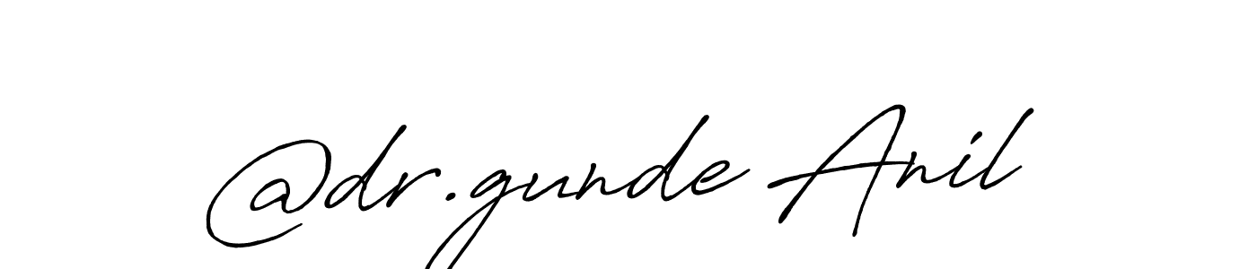 How to make @dr.gunde Anil signature? Antro_Vectra_Bolder is a professional autograph style. Create handwritten signature for @dr.gunde Anil name. @dr.gunde Anil signature style 7 images and pictures png