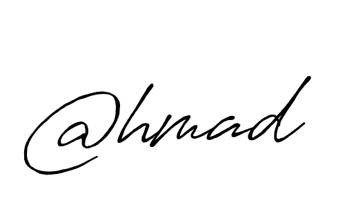 How to make @hmad name signature. Use Antro_Vectra_Bolder style for creating short signs online. This is the latest handwritten sign. @hmad signature style 7 images and pictures png