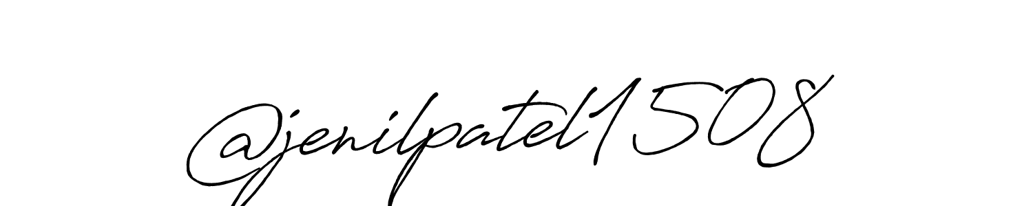 Here are the top 10 professional signature styles for the name @jenilpatel1508. These are the best autograph styles you can use for your name. @jenilpatel1508 signature style 7 images and pictures png