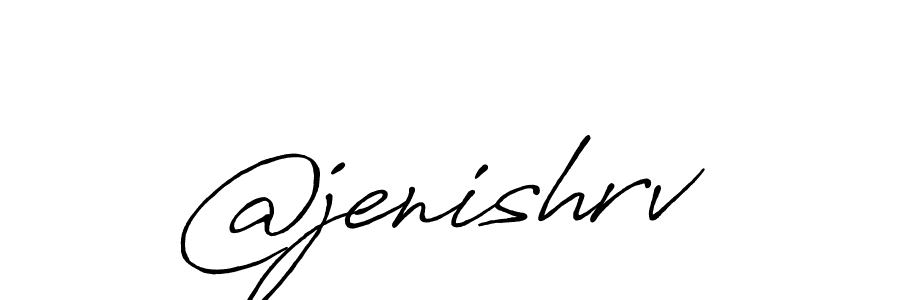 Design your own signature with our free online signature maker. With this signature software, you can create a handwritten (Antro_Vectra_Bolder) signature for name @jenishrv. @jenishrv signature style 7 images and pictures png