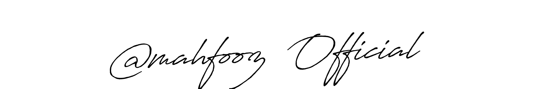 Similarly Antro_Vectra_Bolder is the best handwritten signature design. Signature creator online .You can use it as an online autograph creator for name @mahfooz  Official. @mahfooz  Official signature style 7 images and pictures png