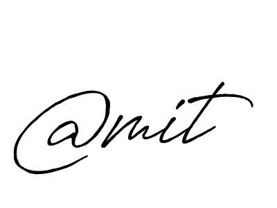 Use a signature maker to create a handwritten signature online. With this signature software, you can design (Antro_Vectra_Bolder) your own signature for name @mit. @mit signature style 7 images and pictures png