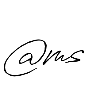 Use a signature maker to create a handwritten signature online. With this signature software, you can design (Antro_Vectra_Bolder) your own signature for name @ms. @ms signature style 7 images and pictures png