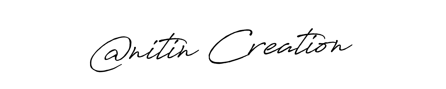 You can use this online signature creator to create a handwritten signature for the name @nitin Creation. This is the best online autograph maker. @nitin Creation signature style 7 images and pictures png