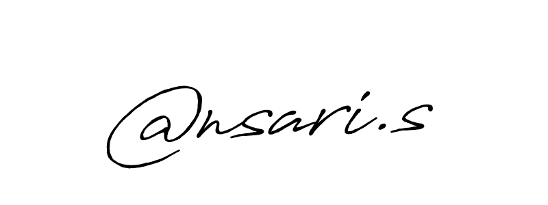The best way (Antro_Vectra_Bolder) to make a short signature is to pick only two or three words in your name. The name @nsari.s include a total of six letters. For converting this name. @nsari.s signature style 7 images and pictures png