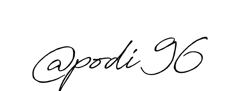 Make a beautiful signature design for name @podi 96. With this signature (Antro_Vectra_Bolder) style, you can create a handwritten signature for free. @podi 96 signature style 7 images and pictures png