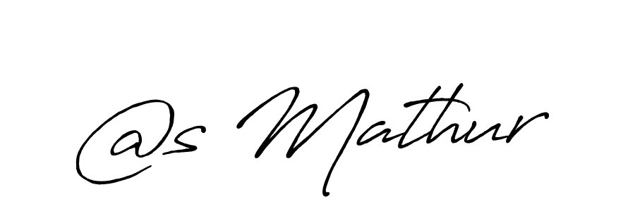 How to make @s Mathur name signature. Use Antro_Vectra_Bolder style for creating short signs online. This is the latest handwritten sign. @s Mathur signature style 7 images and pictures png