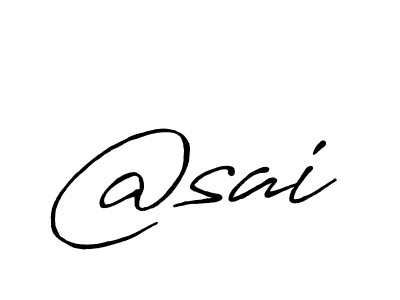 Also You can easily find your signature by using the search form. We will create @sai name handwritten signature images for you free of cost using Antro_Vectra_Bolder sign style. @sai signature style 7 images and pictures png