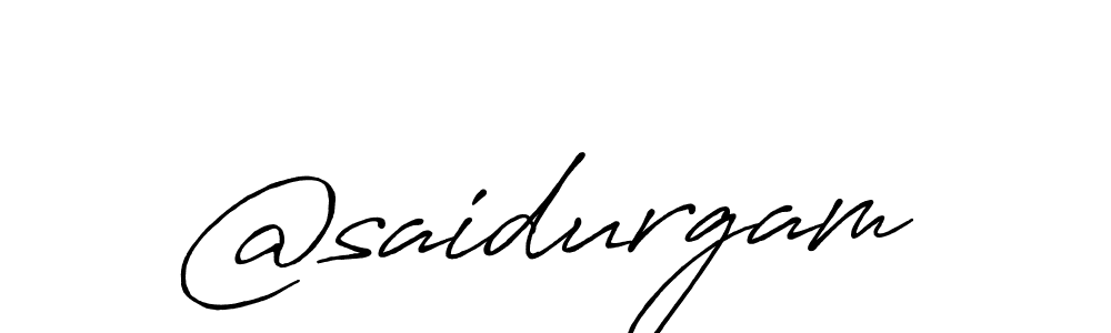 Make a beautiful signature design for name @saidurgam. With this signature (Antro_Vectra_Bolder) style, you can create a handwritten signature for free. @saidurgam signature style 7 images and pictures png