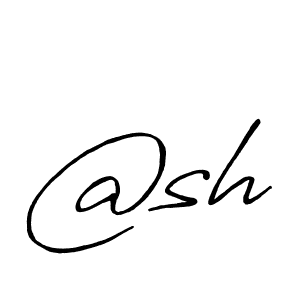 Create a beautiful signature design for name @sh. With this signature (Antro_Vectra_Bolder) fonts, you can make a handwritten signature for free. @sh signature style 7 images and pictures png