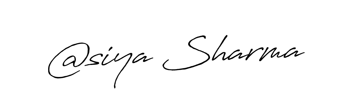 It looks lik you need a new signature style for name @siya Sharma. Design unique handwritten (Antro_Vectra_Bolder) signature with our free signature maker in just a few clicks. @siya Sharma signature style 7 images and pictures png
