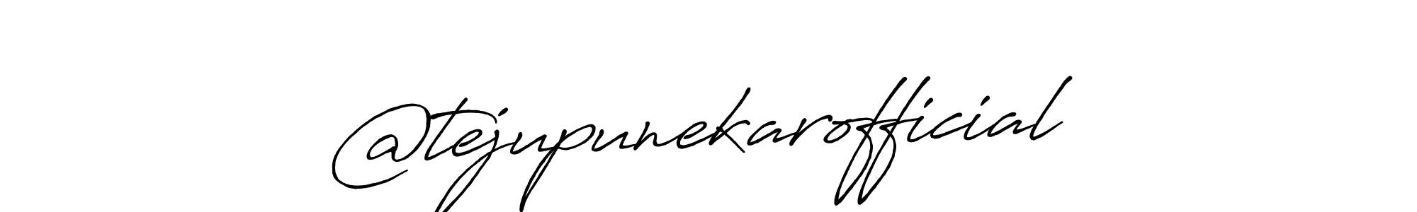 You should practise on your own different ways (Antro_Vectra_Bolder) to write your name (@tejupunekarofficial) in signature. don't let someone else do it for you. @tejupunekarofficial signature style 7 images and pictures png