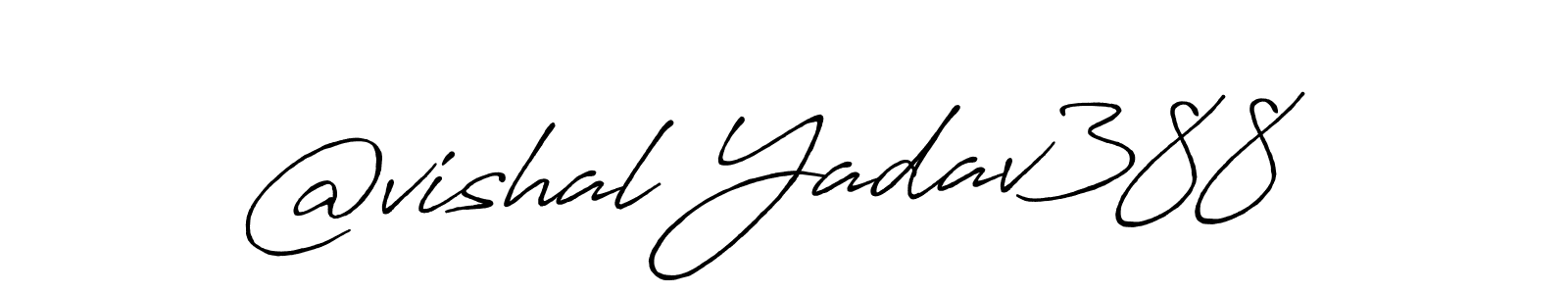 Design your own signature with our free online signature maker. With this signature software, you can create a handwritten (Antro_Vectra_Bolder) signature for name @vishal Yadav388. @vishal Yadav388 signature style 7 images and pictures png