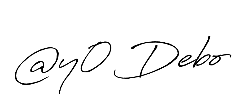 Make a beautiful signature design for name @y0 Debo. Use this online signature maker to create a handwritten signature for free. @y0 Debo signature style 7 images and pictures png