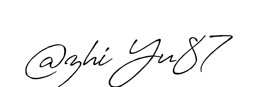 This is the best signature style for the @zhi Yu87 name. Also you like these signature font (Antro_Vectra_Bolder). Mix name signature. @zhi Yu87 signature style 7 images and pictures png