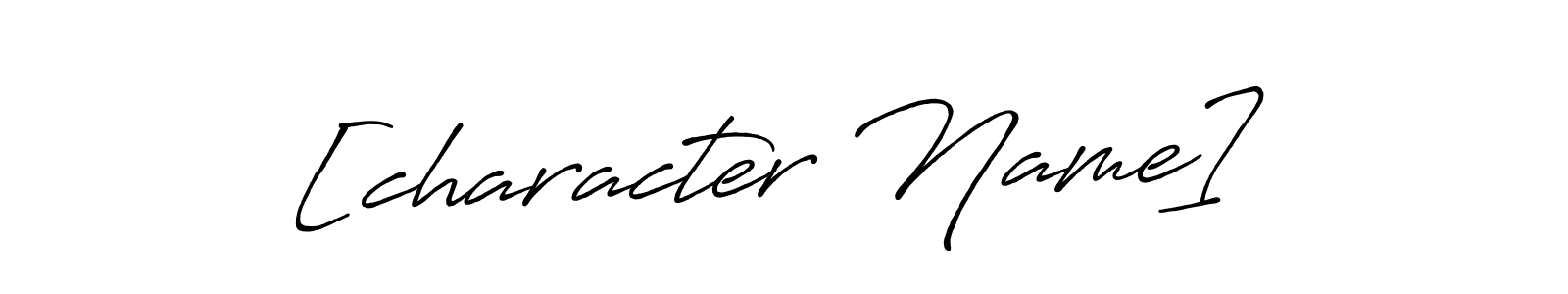 How to make [character Name] name signature. Use Antro_Vectra_Bolder style for creating short signs online. This is the latest handwritten sign. [character Name] signature style 7 images and pictures png
