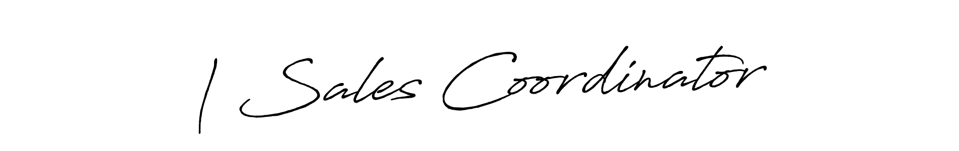 Design your own signature with our free online signature maker. With this signature software, you can create a handwritten (Antro_Vectra_Bolder) signature for name | Sales Coordinator. | Sales Coordinator signature style 7 images and pictures png