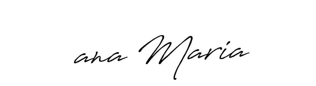 Use a signature maker to create a handwritten signature online. With this signature software, you can design (Antro_Vectra_Bolder) your own signature for name  ana Maria.  ana Maria signature style 7 images and pictures png