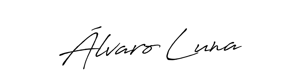 Design your own signature with our free online signature maker. With this signature software, you can create a handwritten (Antro_Vectra_Bolder) signature for name Álvaro Luna. Álvaro Luna signature style 7 images and pictures png