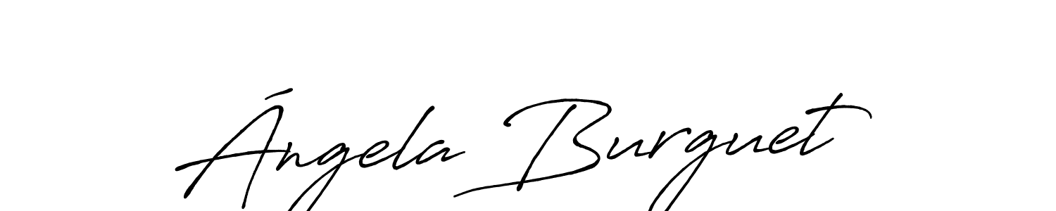 Use a signature maker to create a handwritten signature online. With this signature software, you can design (Antro_Vectra_Bolder) your own signature for name Ángela Burguet. Ángela Burguet signature style 7 images and pictures png