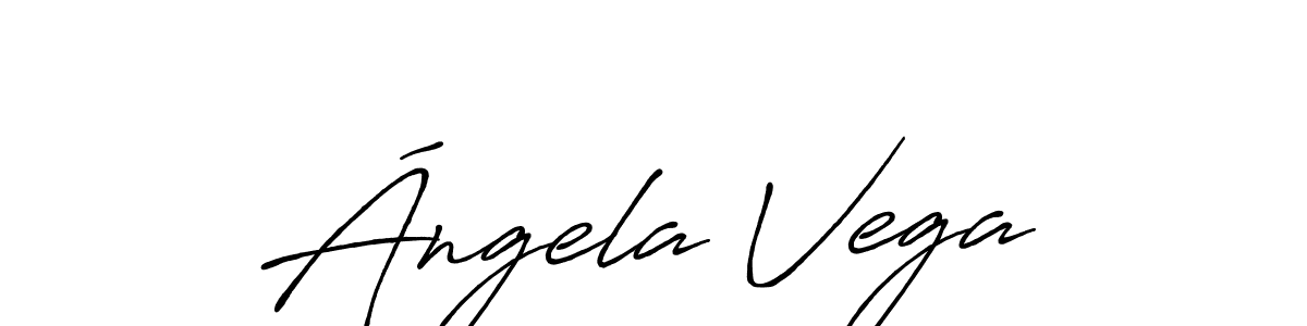 Use a signature maker to create a handwritten signature online. With this signature software, you can design (Antro_Vectra_Bolder) your own signature for name Ángela Vega. Ángela Vega signature style 7 images and pictures png
