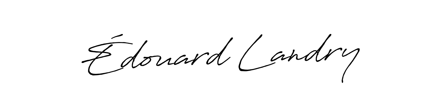 Design your own signature with our free online signature maker. With this signature software, you can create a handwritten (Antro_Vectra_Bolder) signature for name Édouard Landry. Édouard Landry signature style 7 images and pictures png