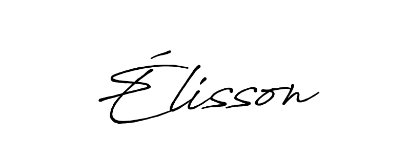 Design your own signature with our free online signature maker. With this signature software, you can create a handwritten (Antro_Vectra_Bolder) signature for name Élisson. Élisson signature style 7 images and pictures png