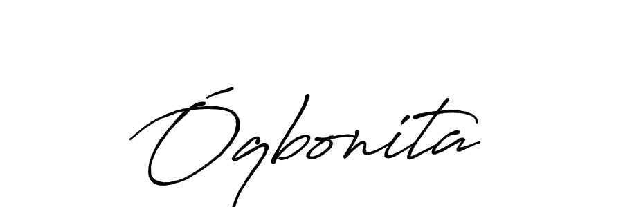 Create a beautiful signature design for name Óqbonita. With this signature (Antro_Vectra_Bolder) fonts, you can make a handwritten signature for free. Óqbonita signature style 7 images and pictures png