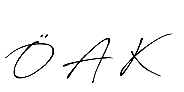 Similarly Antro_Vectra_Bolder is the best handwritten signature design. Signature creator online .You can use it as an online autograph creator for name Ö A K. Ö A K signature style 7 images and pictures png