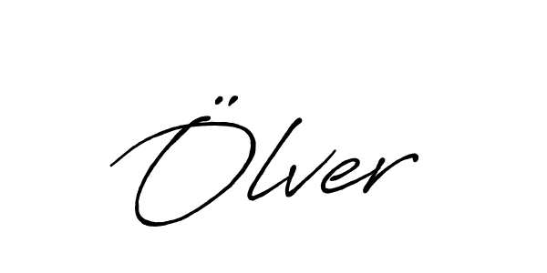 if you are searching for the best signature style for your name Ölver. so please give up your signature search. here we have designed multiple signature styles  using Antro_Vectra_Bolder. Ölver signature style 7 images and pictures png