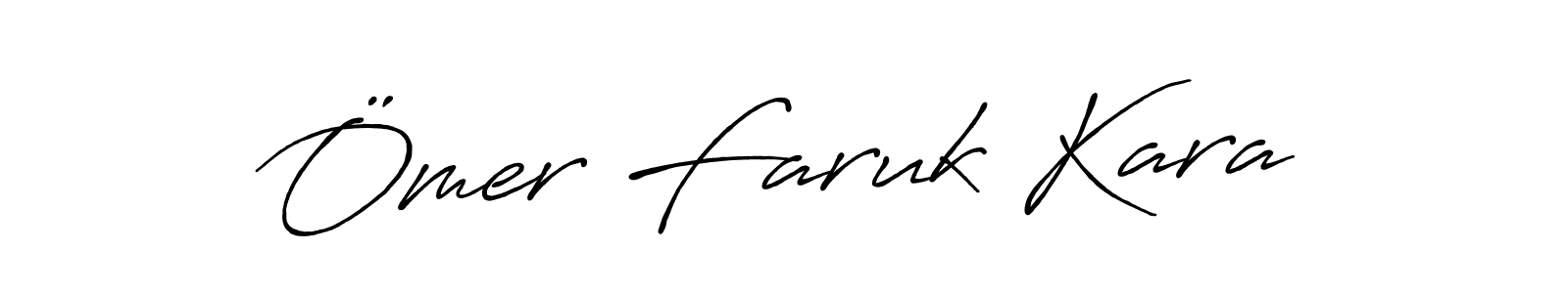 Make a beautiful signature design for name Ömer Faruk Kara. With this signature (Antro_Vectra_Bolder) style, you can create a handwritten signature for free. Ömer Faruk Kara signature style 7 images and pictures png