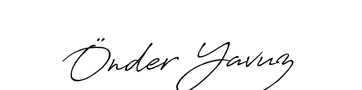 How to make Önder Yavuz signature? Antro_Vectra_Bolder is a professional autograph style. Create handwritten signature for Önder Yavuz name. Önder Yavuz signature style 7 images and pictures png