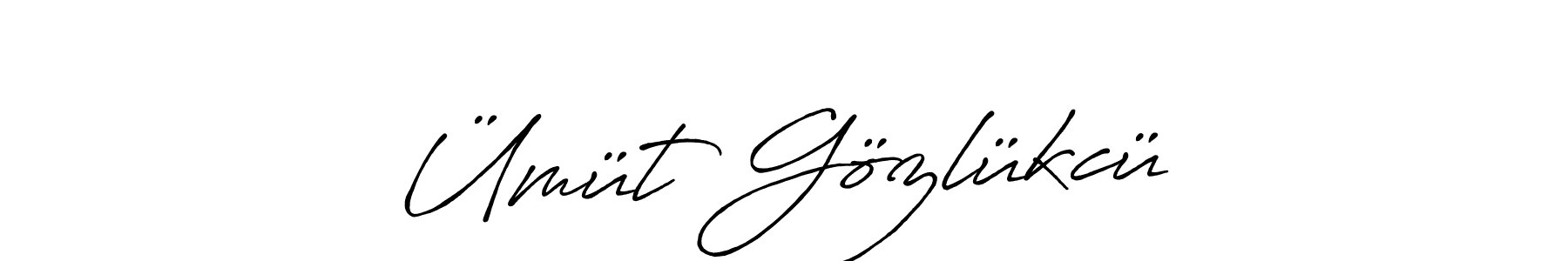 Use a signature maker to create a handwritten signature online. With this signature software, you can design (Antro_Vectra_Bolder) your own signature for name Ümüt Gözlükcü. Ümüt Gözlükcü signature style 7 images and pictures png