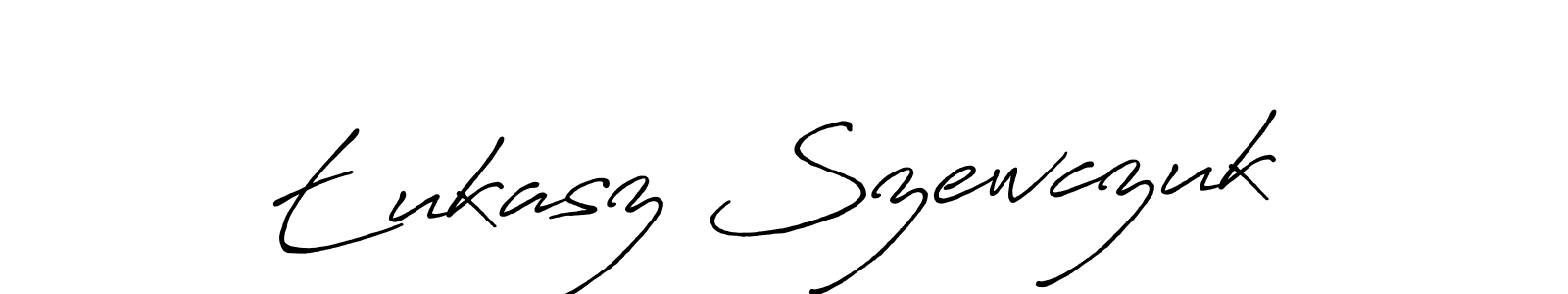 This is the best signature style for the Łukasz Szewczuk name. Also you like these signature font (Antro_Vectra_Bolder). Mix name signature. Łukasz Szewczuk signature style 7 images and pictures png