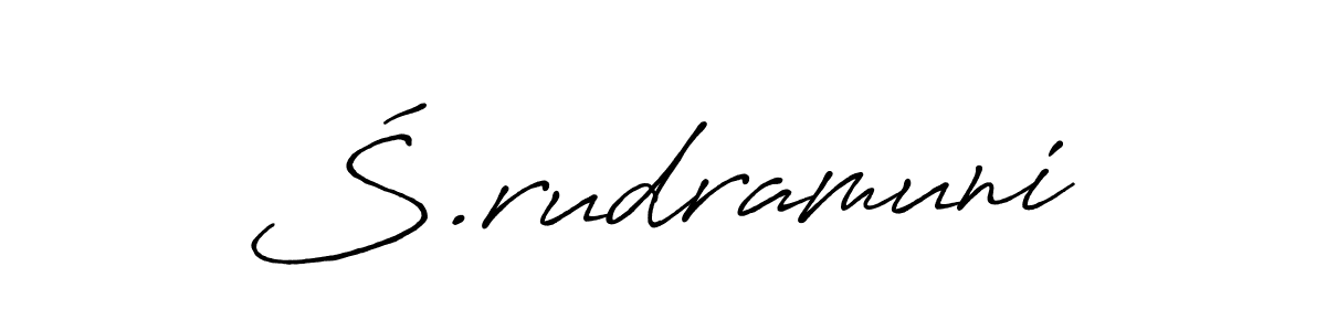 Antro_Vectra_Bolder is a professional signature style that is perfect for those who want to add a touch of class to their signature. It is also a great choice for those who want to make their signature more unique. Get Ś.rudramuni name to fancy signature for free. Ś.rudramuni signature style 7 images and pictures png