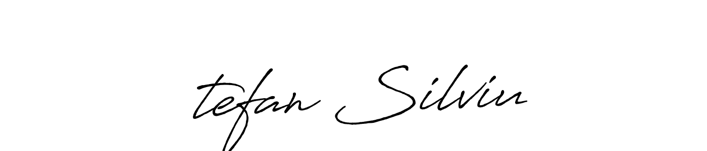 Also we have Ștefan Silviu name is the best signature style. Create professional handwritten signature collection using Antro_Vectra_Bolder autograph style. Ștefan Silviu signature style 7 images and pictures png