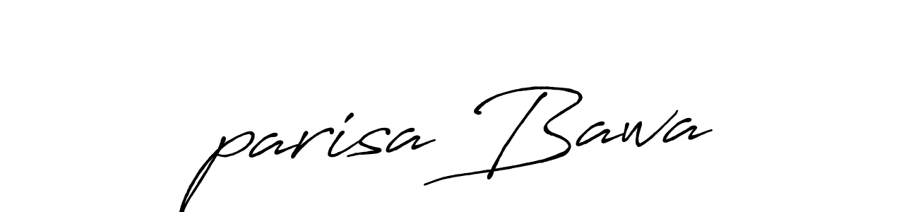 Antro_Vectra_Bolder is a professional signature style that is perfect for those who want to add a touch of class to their signature. It is also a great choice for those who want to make their signature more unique. Get ،parisa Bawa name to fancy signature for free. ،parisa Bawa signature style 7 images and pictures png