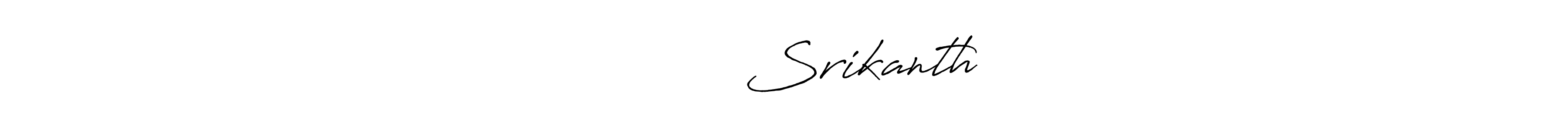 How to make శ్రీకాంత్ Srikanth name signature. Use Antro_Vectra_Bolder style for creating short signs online. This is the latest handwritten sign. శ్రీకాంత్ Srikanth signature style 7 images and pictures png