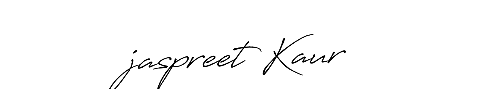 Create a beautiful signature design for name ‌jaspreet Kaur. With this signature (Antro_Vectra_Bolder) fonts, you can make a handwritten signature for free. ‌jaspreet Kaur signature style 7 images and pictures png