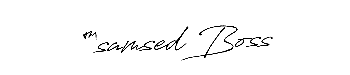 It looks lik you need a new signature style for name ™samsed Boss. Design unique handwritten (Antro_Vectra_Bolder) signature with our free signature maker in just a few clicks. ™samsed Boss signature style 7 images and pictures png