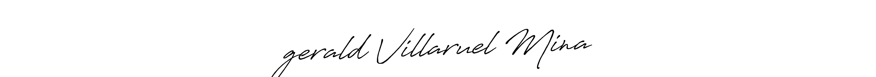 Design your own signature with our free online signature maker. With this signature software, you can create a handwritten (Antro_Vectra_Bolder) signature for name ★•gerald Villaruel Mina •★. ★•gerald Villaruel Mina •★ signature style 7 images and pictures png