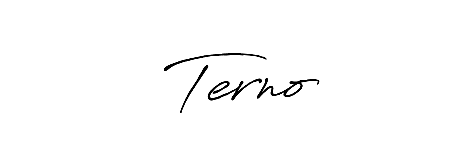 Use a signature maker to create a handwritten signature online. With this signature software, you can design (Antro_Vectra_Bolder) your own signature for name ✓ Terno. ✓ Terno signature style 7 images and pictures png