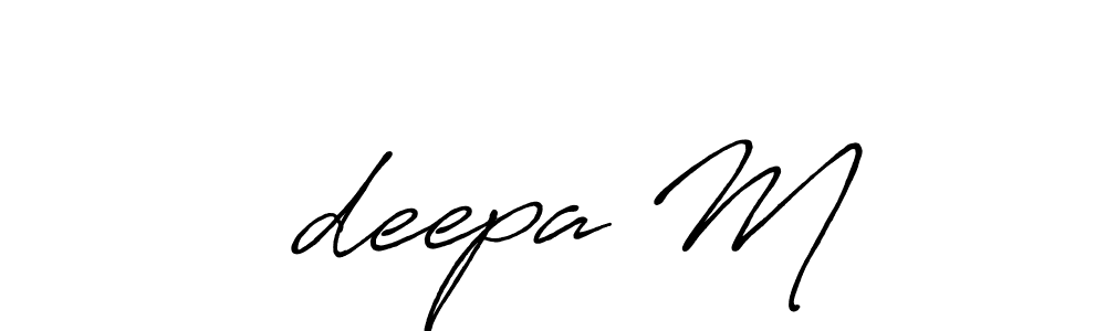 It looks lik you need a new signature style for name ✨deepa M. Design unique handwritten (Antro_Vectra_Bolder) signature with our free signature maker in just a few clicks. ✨deepa M signature style 7 images and pictures png