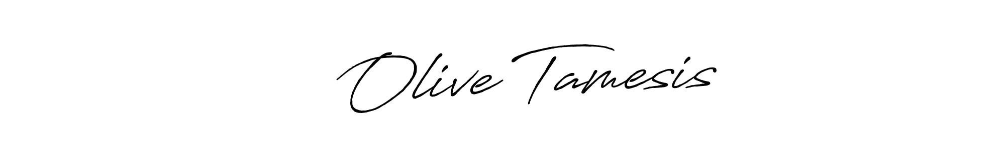 It looks lik you need a new signature style for name ❤️ Olive Tamesis. Design unique handwritten (Antro_Vectra_Bolder) signature with our free signature maker in just a few clicks. ❤️ Olive Tamesis signature style 7 images and pictures png