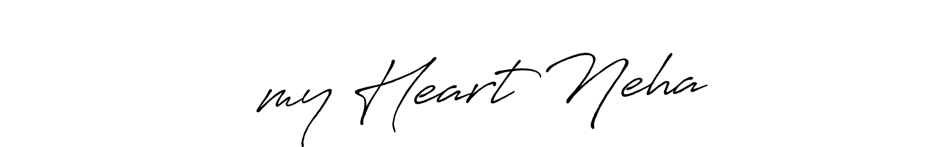 Use a signature maker to create a handwritten signature online. With this signature software, you can design (Antro_Vectra_Bolder) your own signature for name ❤️my Heart Neha. ❤️my Heart Neha signature style 7 images and pictures png