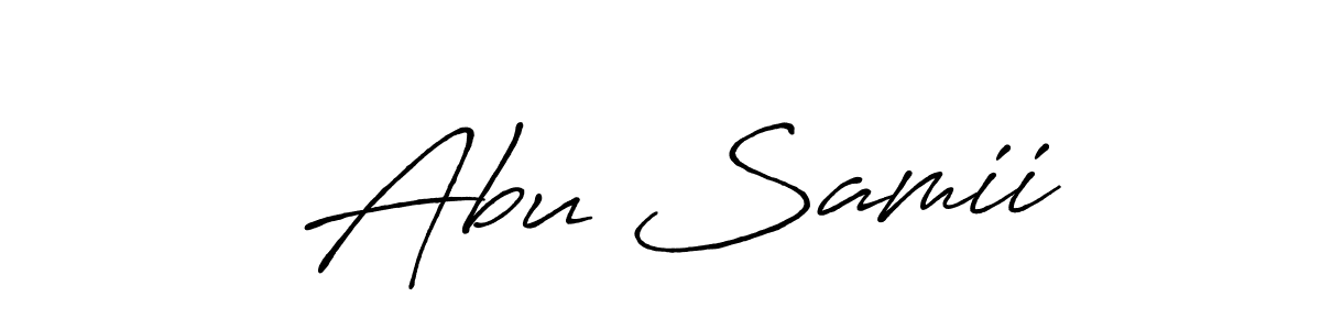 This is the best signature style for the   Abu Samii  name. Also you like these signature font (Antro_Vectra_Bolder). Mix name signature.   Abu Samii  signature style 7 images and pictures png
