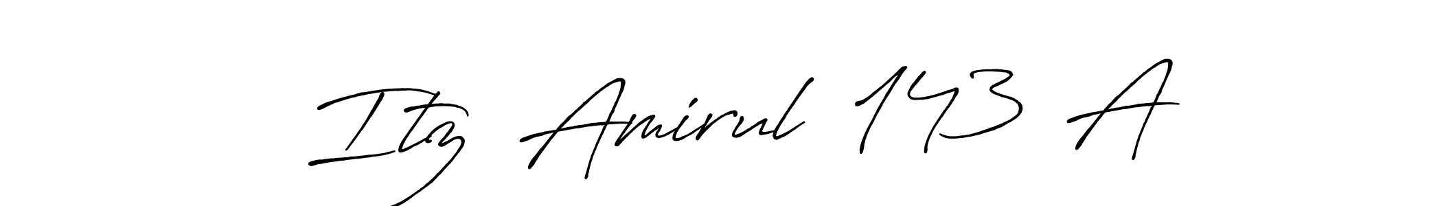 Use a signature maker to create a handwritten signature online. With this signature software, you can design (Antro_Vectra_Bolder) your own signature for name   Itz  Amirul  143  A.   Itz  Amirul  143  A signature style 7 images and pictures png