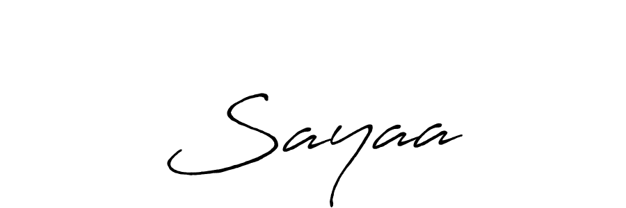 The best way (Antro_Vectra_Bolder) to make a short signature is to pick only two or three words in your name. The name   Sayaa   include a total of six letters. For converting this name.   Sayaa   signature style 7 images and pictures png