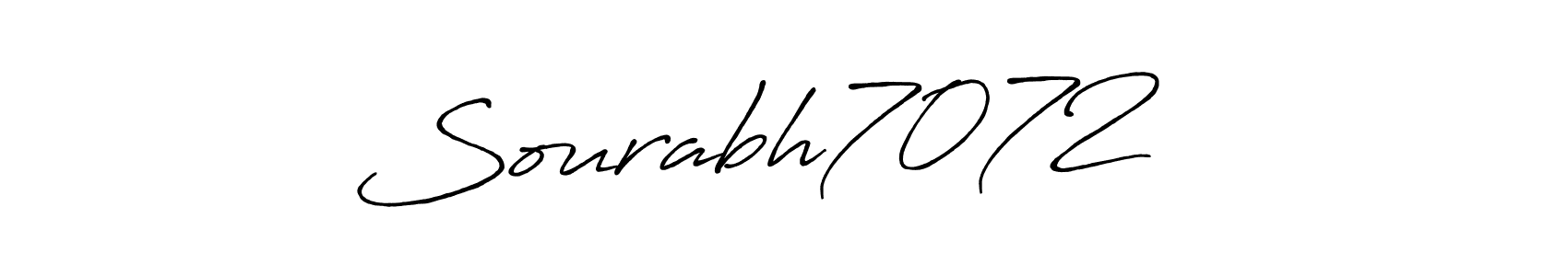 How to make   Sourabh7072     name signature. Use Antro_Vectra_Bolder style for creating short signs online. This is the latest handwritten sign.   Sourabh7072     signature style 7 images and pictures png